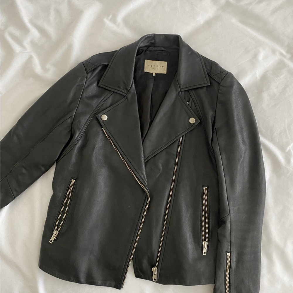 SANDRO vintage leather jacket